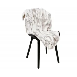 100% Ægte kaninskind i lysegrå