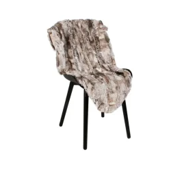 100% Ægte kaninskind i mørkegrå