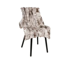 100% Ægte kaninskind i mørkegrå