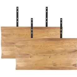 2 x Tillægsplader Til Curve med - Bølget Kant - i olieret eg