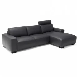 Aarhus chaiselong lædersofa Højrevendt