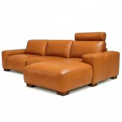 Aarhus chaiselong lædersofa Højrevendt