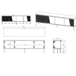ABI TV bord mat Hvid/mat Hvid