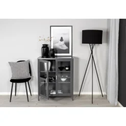 Acero Vistrinskab - Lysegrå