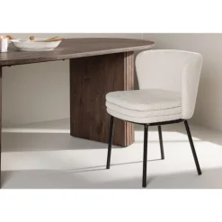 Agnes Spisebordsstol - Sort og Hvid