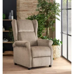 AGUSTIN M lænestol med massagefunktion, - Beige