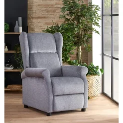 AGUSTIN M lænestol med massagefunktion, - Grå