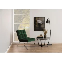 Alba lounge stol grøn stof