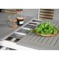 Albany Bord - Grå,Hvid