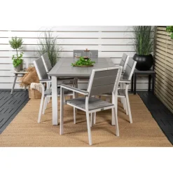 Albany Loungesæt - Havemøbelsæt - Grå,Hvid