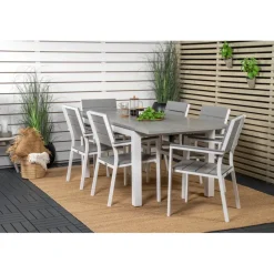 Albany Loungesæt - Havemøbelsæt - Grå,Hvid