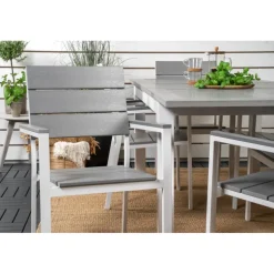 Albany Loungesæt - Havemøbelsæt - Grå,Hvid