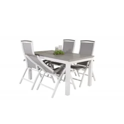 Albany Loungesæt - Havemøbelsæt - Grå,Hvid