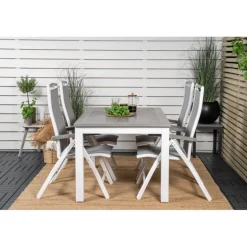 Albany Loungesæt - Havemøbelsæt - Grå,Hvid