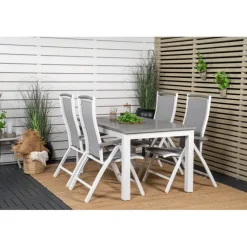 Albany Loungesæt - Havemøbelsæt - Grå,Hvid