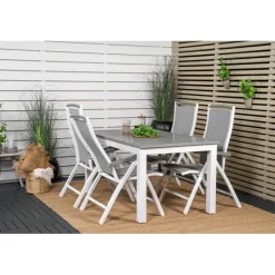 Albany Loungesæt - Havemøbelsæt - Grå,Hvid