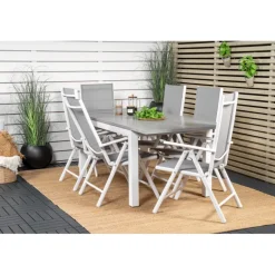 Albany Loungesæt - Havemøbelsæt - Grå,Hvid