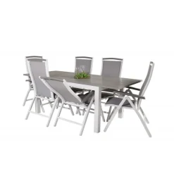 Albany t Loungesæt - Havemøbelsæt - Grå,Hvid