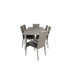 Albany t Loungesæt - Havemøbelsæt - Grå,Hvid