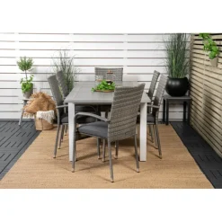 Albany t Loungesæt - Havemøbelsæt - Grå,Hvid