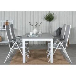 Albany t Loungesæt - Havemøbelsæt - Grå,Hvid