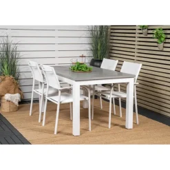 Albany t Loungesæt - Havemøbelsæt - Grå,Hvid