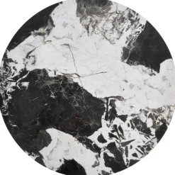 ALEXANDRA sæt af to sofaborde, Sort marmor / Sort