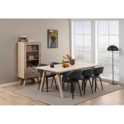 A-Line vitrine hvid spånplade