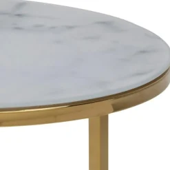 Alisma indskudsbord hvid glas