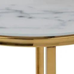 Alisma indskudsbord hvid glas