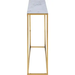 Alisma konsolbord hvid glas