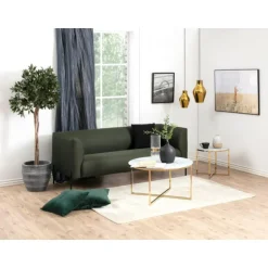 Alisma sofabord Ø80 - Gylden