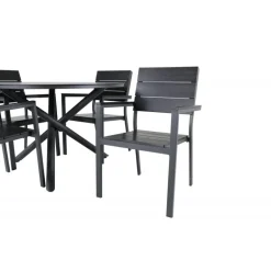 Alma Rund Loungesæt - Havemøbelsæt - Sort