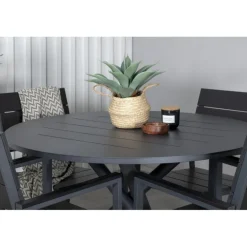 Alma Rund Loungesæt - Havemøbelsæt - Sort