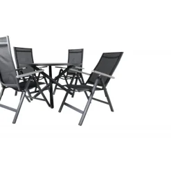 Alma Rundt Loungesæt - Havemøbelsæt - Sort,Grå