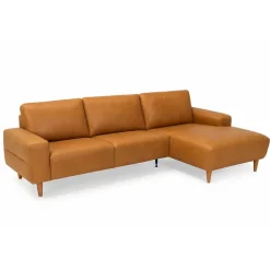 Almind læder chaiselongsofa højrevendt