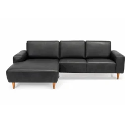 Almind læder chaiselongsofa venstrevendt