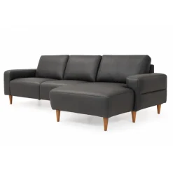 Almind læder chaiselongsofa højrevendt