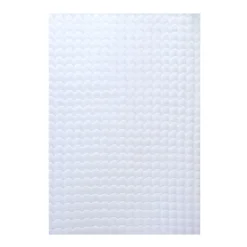 Ambiance Shaggy tæppe Ensfarvet - Hvid