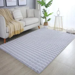 Ambiance Shaggy Tæppeløber Ensfarvet - Sølv