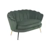 AMORINITO 2 pers. sofa - Mørkegrøn velour