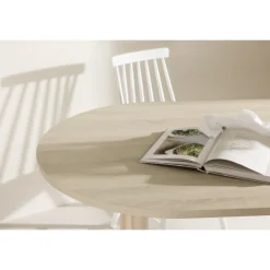 Andy Ovalt spisebord - Hvid