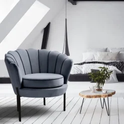 ANGELO lænestol Grå / Sort