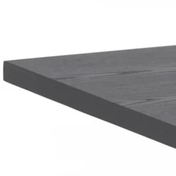 Angus spisebord - sort melamin ask og sort metal (200x90)