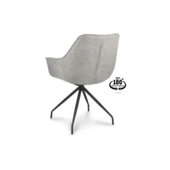 Anna - Spisebordsstol - Zinc Grå stof