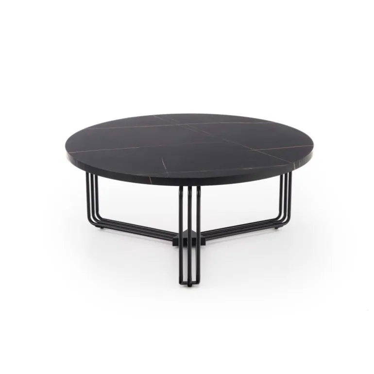 ANTICA sofabord, Sort marmorbordplade - Sort stel
