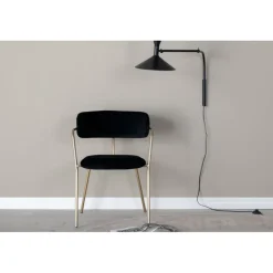 Arrow Spisestol - Sort og Messing