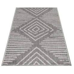 Aruba Udendørs tæppe Stribet - Grå