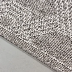 Aruba Udendørs Tæppeløber Geometrisk - Grå