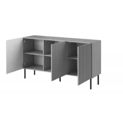 ASENSIO KM-1 Kommode, lys Grå / Sort